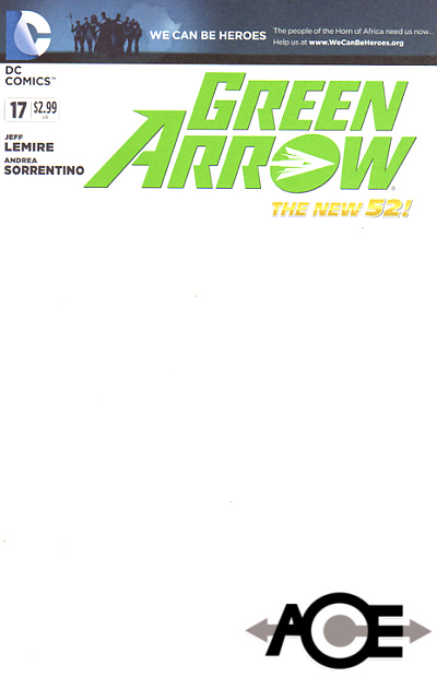 GREEN ARROW #17 - New 52 - Blank VARIANT Cover