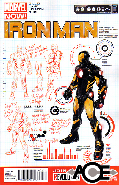 IRON MAN (2012) #1 - Marvel Now! - DESIGN Cover 1:25