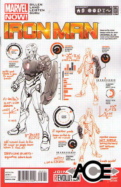 IRON MAN (2012) #2 - Marvel Now! - Design VARIANT COVER