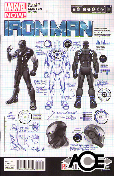 IRON MAN (2012) #3 - Marvel Now! - Design VARIANT COVER