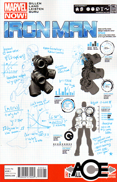 IRON MAN (2012) #5 - Marvel Now! - Carlo Pagulayan DESIGN Cover 1:25