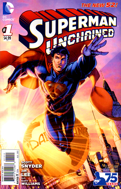 SUPERMAN UNCHAINED #1 - New 52 - Modern VARIANT Cover 1:25